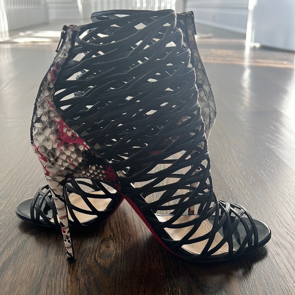 Christian Louboutin mesh bootie